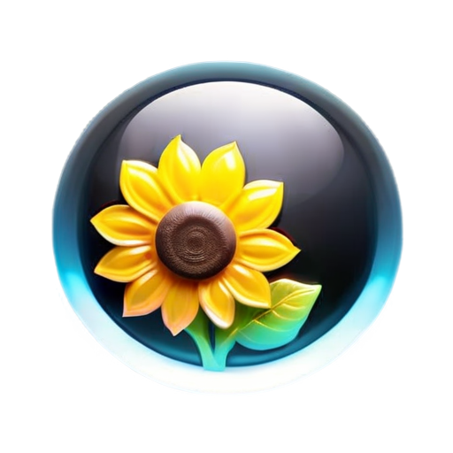 himawari, sacred ,sunflower - icon | sticker