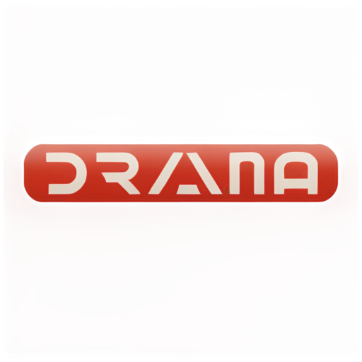 a icon which has text named red text color "Drama Test", and there is a icon on the top of text - icon | sticker