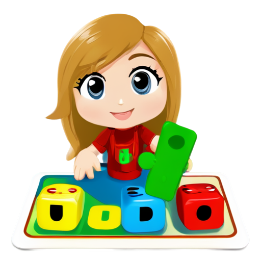 Create a 3D game logo named "Fun ludo", it should have ludo board within - icon | sticker