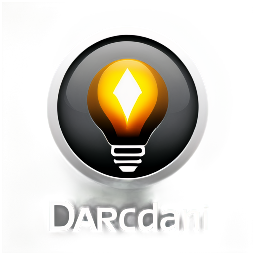 Design a lighting industry dart logo for my company - icon | sticker