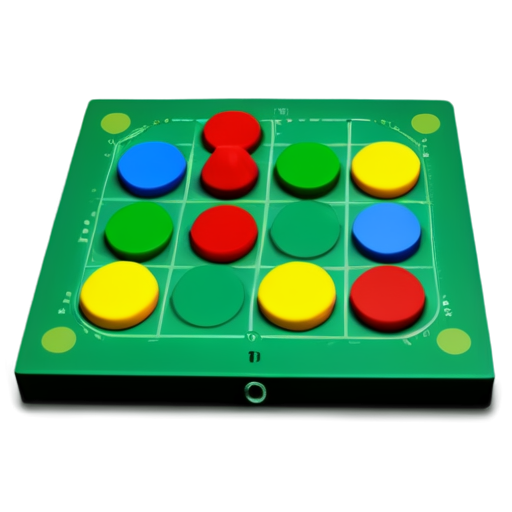 Create a 3D game logo named "Fun ludo", it should have ludo board within - icon | sticker