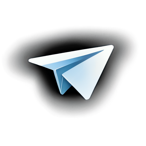 telegram logo in darkness - icon | sticker