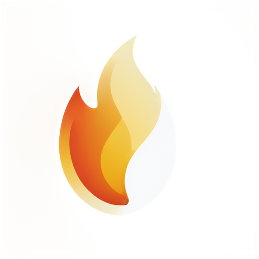 Generate an app icon featuring a flame and a shield, symbolizing the protection of gas safety - icon | sticker