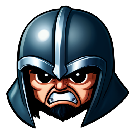 angry helm attack - icon | sticker