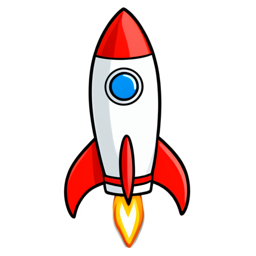 draw logo digitalden rocket - icon | sticker