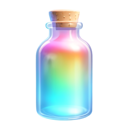 magic bottle with liquid - icon | sticker