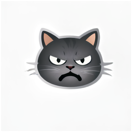 angry cat - icon | sticker