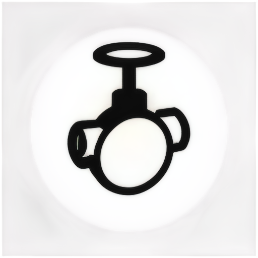 Create an icon of a globe valve used in industrial process - icon | sticker