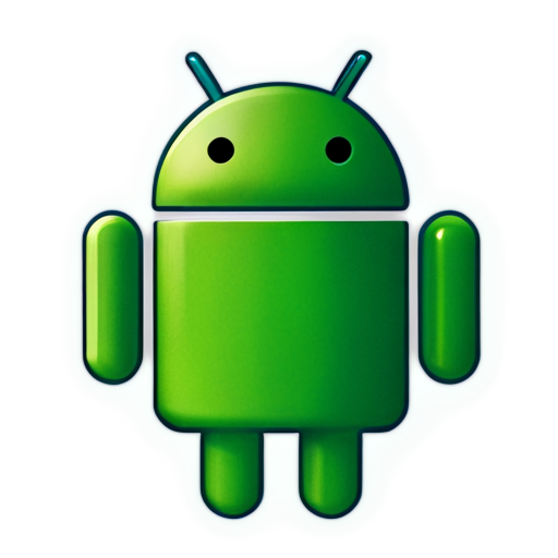 Galaxy with android icon - icon | sticker