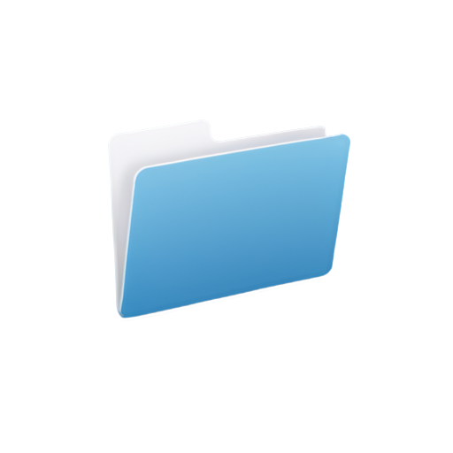 A folder icon for a new operating system in 2D style - icon | sticker