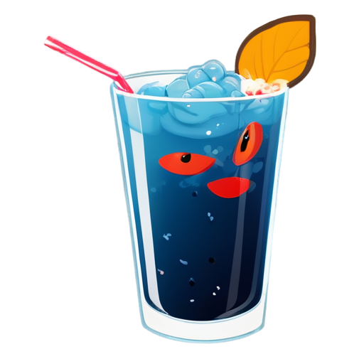 A refreshing drink of chav berries with yam spices. - icon | sticker