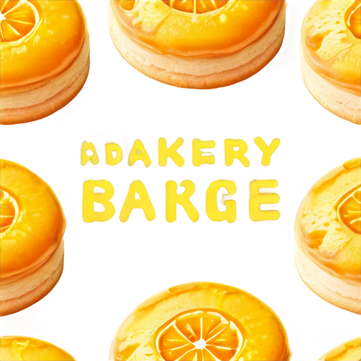 bakery in orange-yellow colors - icon | sticker