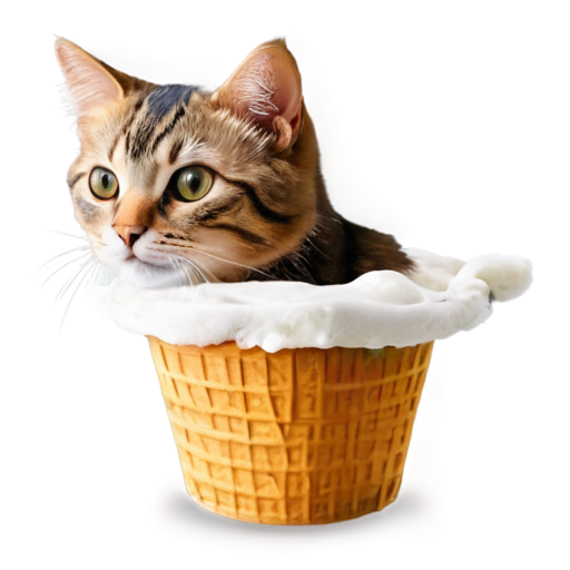 icecream for cats - icon | sticker