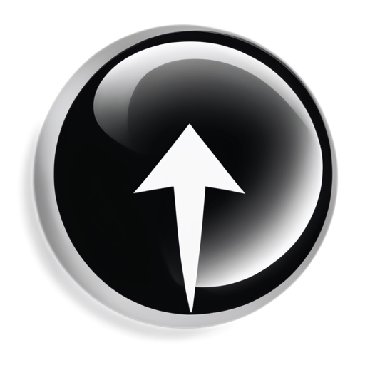 Minimalist black-and-white icon representing website promotion and marketing, featuring a stylized upward arrow combined with a globe or a simplified webpage outline, clean geometric lines, modern and sleek, professional and scalable, no text, only the icon --v 5 --ar 1:1 --q 2 --style 4a - icon | sticker