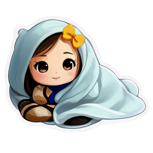 Love blanket is comfortable and soft - icon | sticker