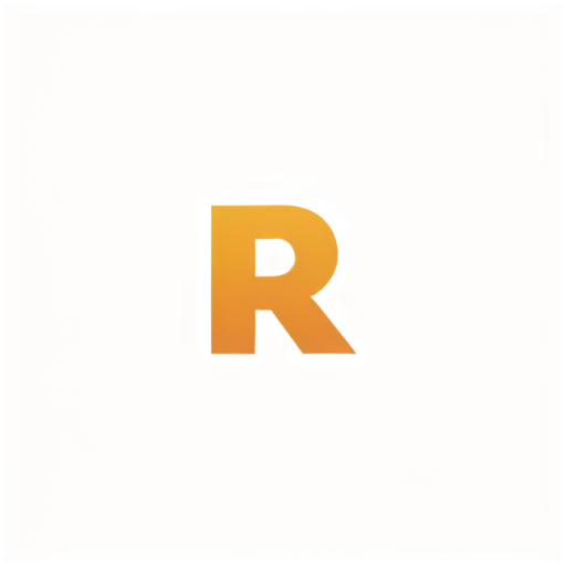 character R H letters only - icon | sticker