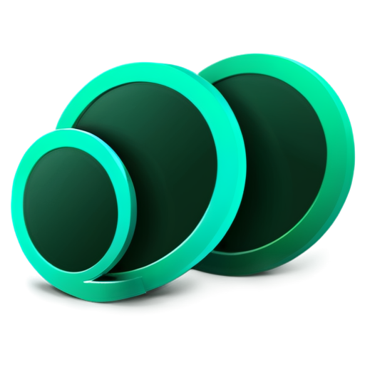 growth icon, diagram icon, realistic, emerald colors - icon | sticker