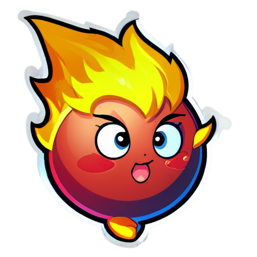 fire ball - icon | sticker