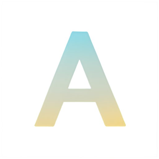 Letter A beautifully - icon | sticker