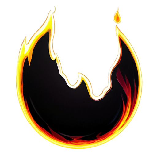 fire,neon lights - icon | sticker