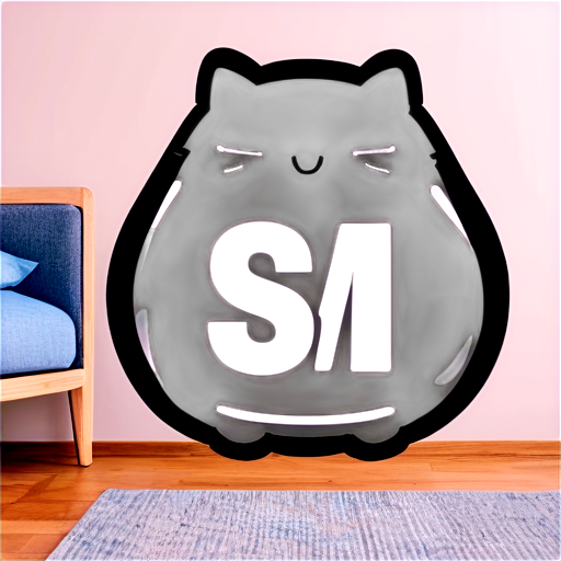 A smart home combining the letters s and m - icon | sticker