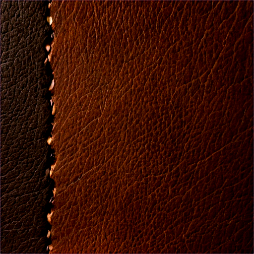 dark brown leather fine texture without creases with a golden hue - icon | sticker