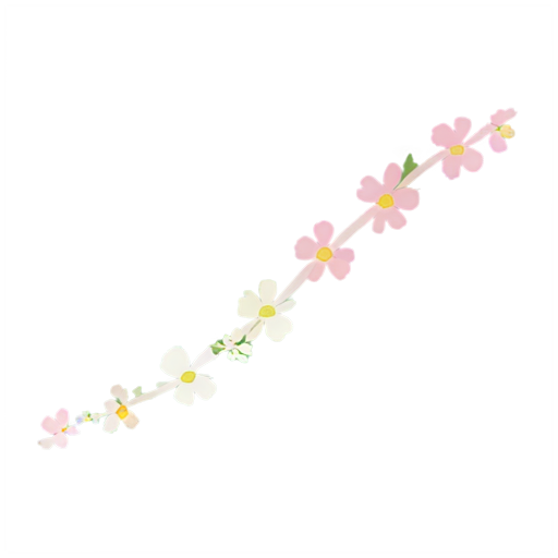 DNA strand intertwined with delicate flowers - icon | sticker