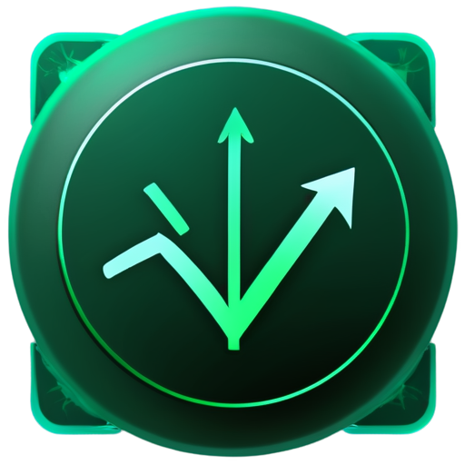 profit growth icon, diagram icon, infographic icon, realistic, emerald colors - icon | sticker