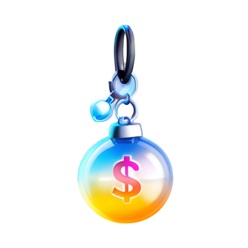 money 3d model - icon | sticker