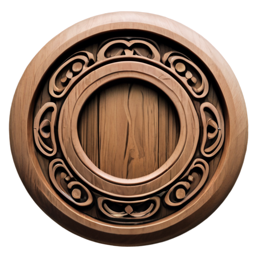 This icon centers around a woodgrain motif, reflecting the natural texture of Jinzuo woodcraft, intertwined with Zen-inspired elements. The circular shape represents harmony and balance, while the flowing lines around the edge symbolize spiritual energy and calm. The design uses natural wood tones and soft colors to emphasize the fusion of traditional craftsmanship and spiritual healing. - icon | sticker