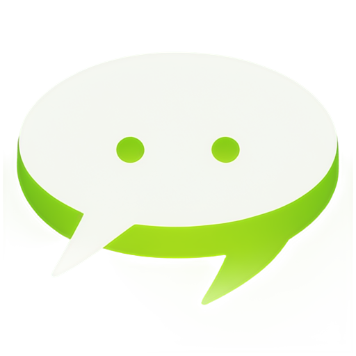 Create a chat bubble combined with a phone. The chat bubble can represent online consultation, while the phone symbolizes direct communication. Incorporate a green outline and a white background inside the icons to ensure clarity against the image. - icon | sticker