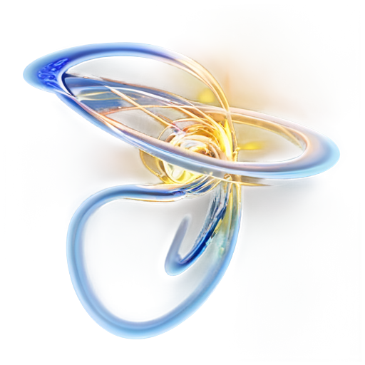 Abstract Style: Source Flow Quantum Entanglement - icon | sticker