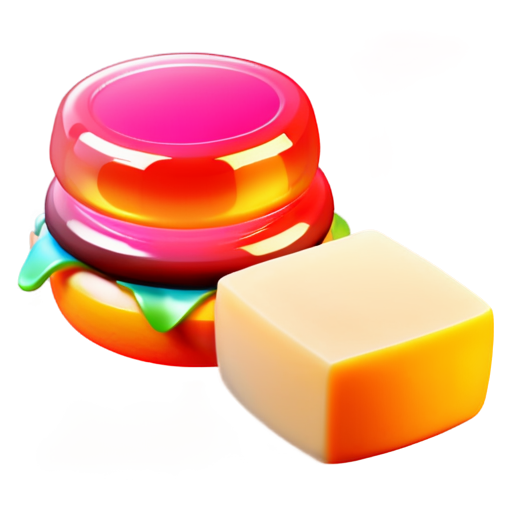 bouquet of cheese and sausage in pink - icon | sticker