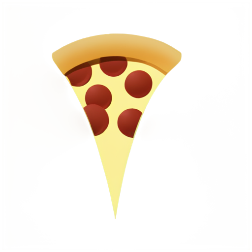 a pin marker map with as a pizza slice - icon | sticker