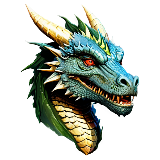 head dragon - icon | sticker