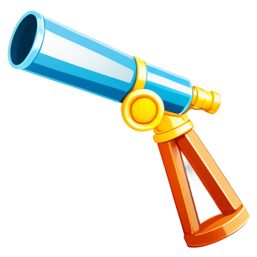 Blue telescope - icon | sticker