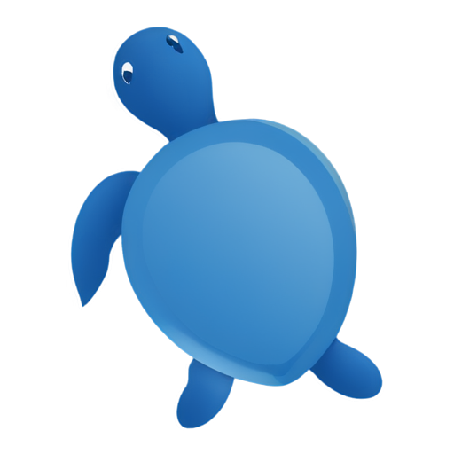 blue turtle - icon | sticker