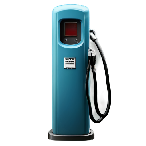 fuel pump in blue and light blue colors - icon | sticker