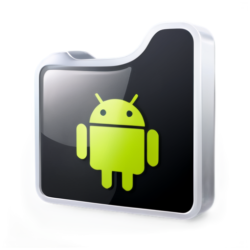 The icon should have a clean, modern style, without cartoonish elements. Include: Android icon - icon | sticker