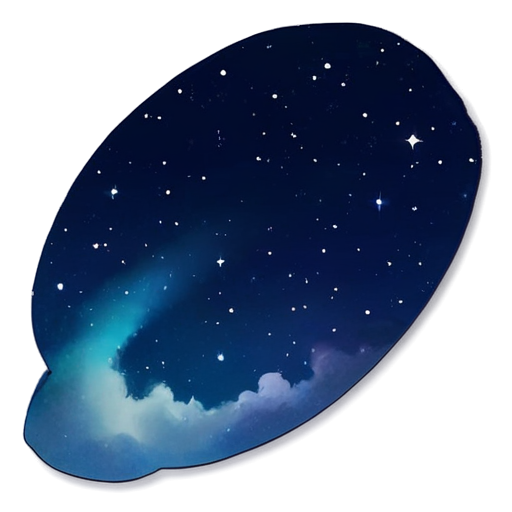 sky, galaxy, light background, soft shades - icon | sticker