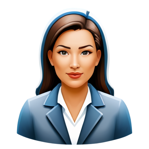 The icon should have a clean, modern style, without cartoonish elements. Include: 1 Manager icon featuring a woman with several men standing behind her, symbolizing leadership. - icon | sticker