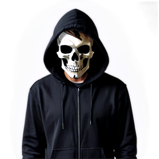 hacker with a skull - icon | sticker