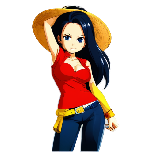 sexy boa hancock an anime character in one piece - icon | sticker