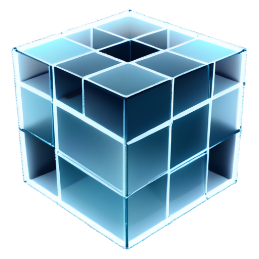 Four-dimensional hypercube - icon | sticker