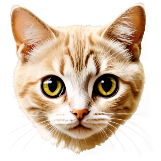 face of a cute cat - asking for something with big eyes - icon | sticker