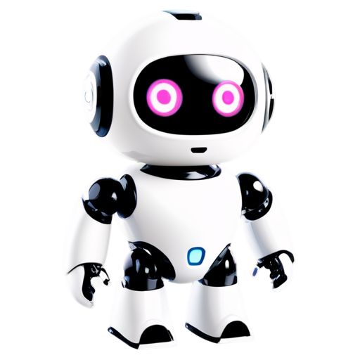 chatbot white ai mini mascot - icon | sticker