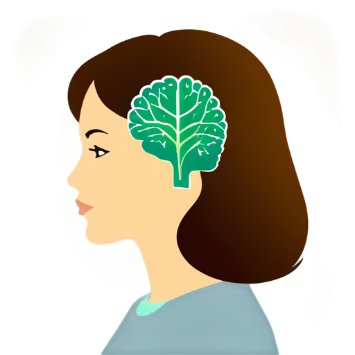 Create an avatar for a psychology blog aimed at a mixed audience (both men and women). The image should convey trust, professionalism, and warmth. Include a symbol of psychology, like a silhouette of a head with a neural network or a stylized brain, surrounded by calm, neutral colors (such as soft blues, greens, and grays). The background should be light, clean, and minimalist, so as not to distract from the main image. - icon | sticker