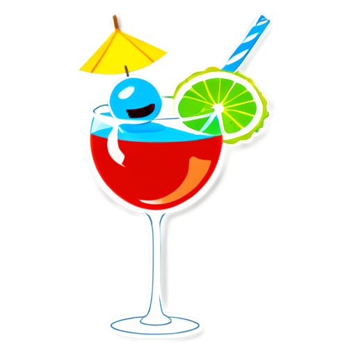 cocktail sticks and blu tac - icon | sticker