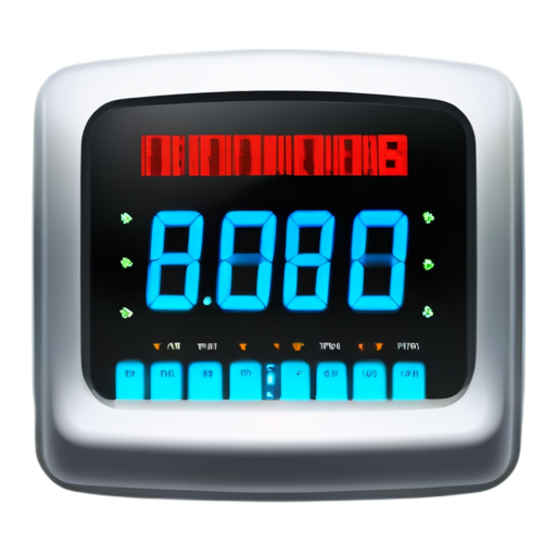 empty meter display on transparent background without buttons - icon | sticker