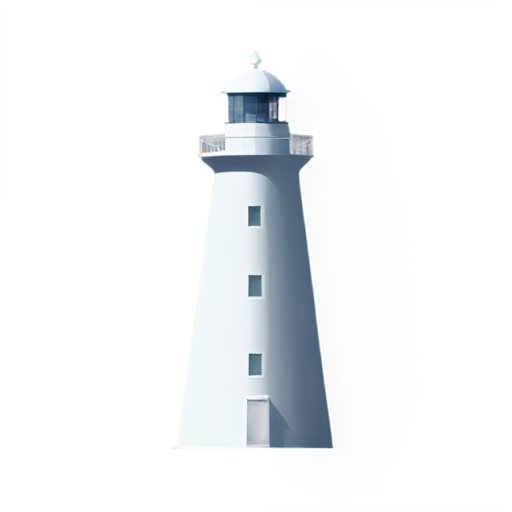 Abstract style artificial intelligence twist bandwith data lighthouse - icon | sticker